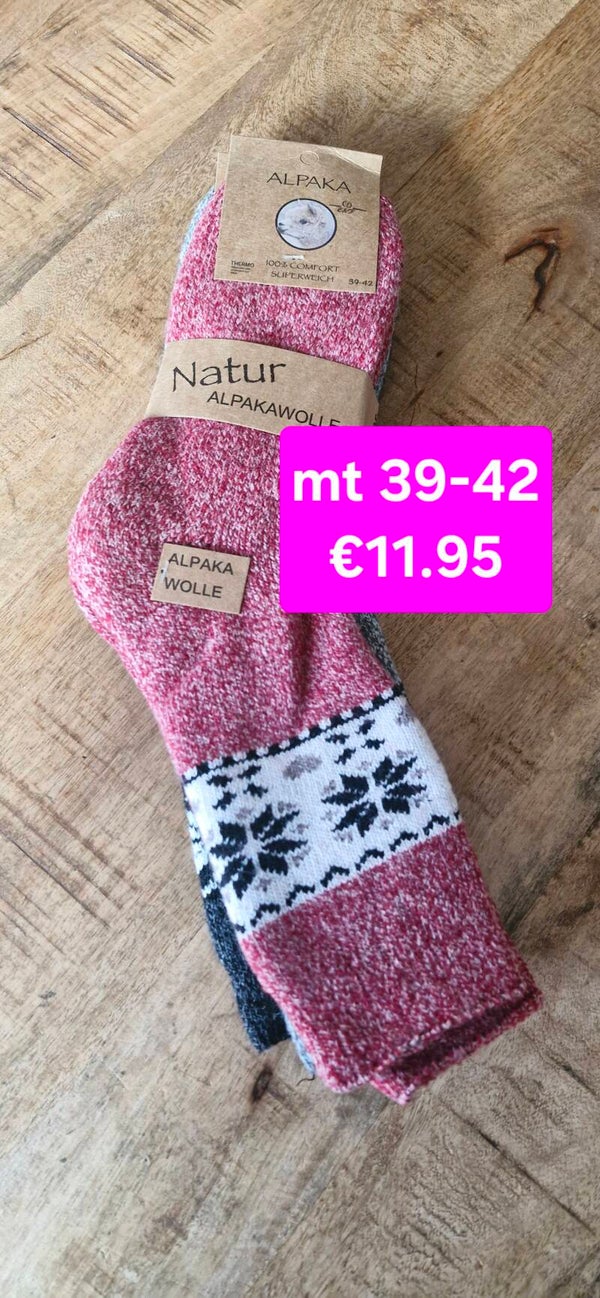 Warme sokken met alpacawol 39-42