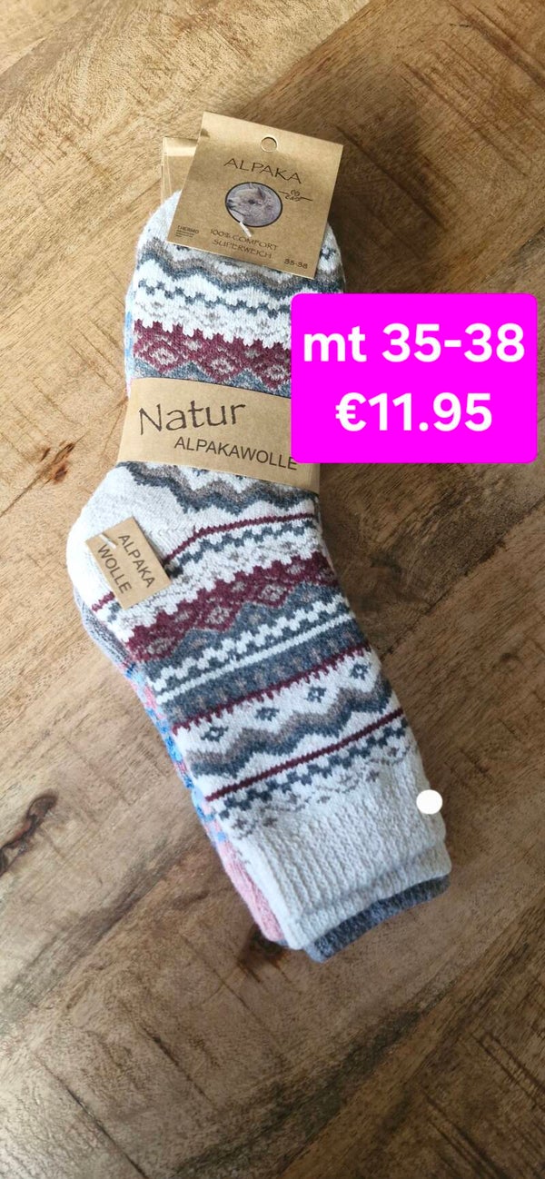 Warme sokken met alpacawol 35-38