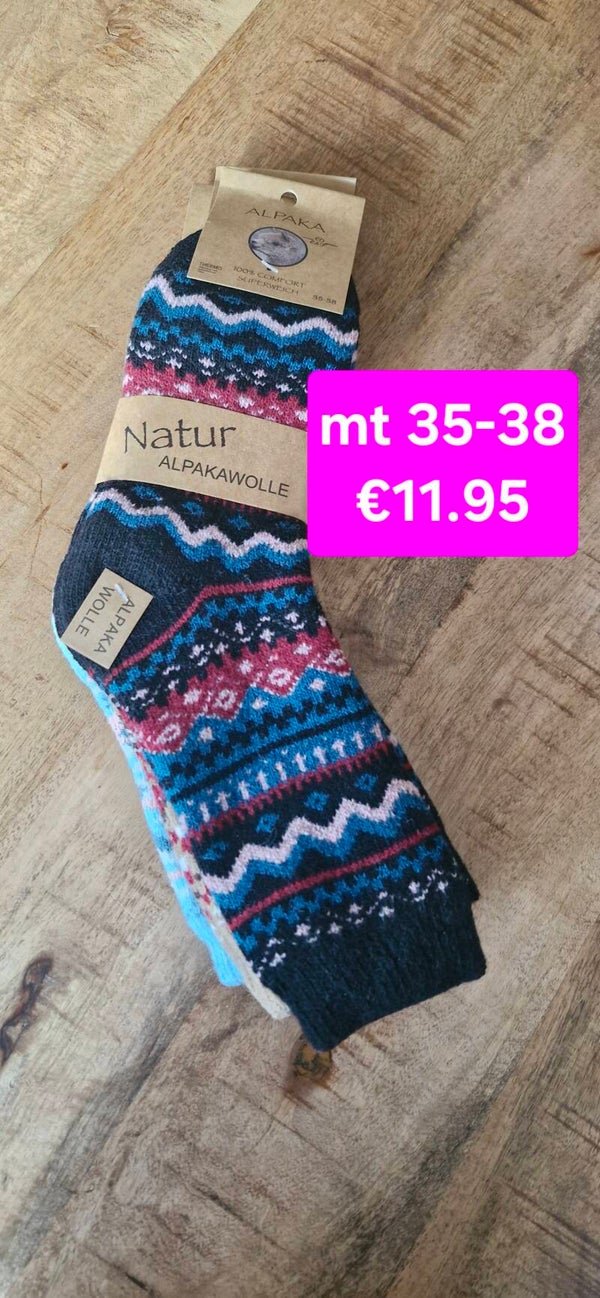 Warme sokken met alpacawol 35-38