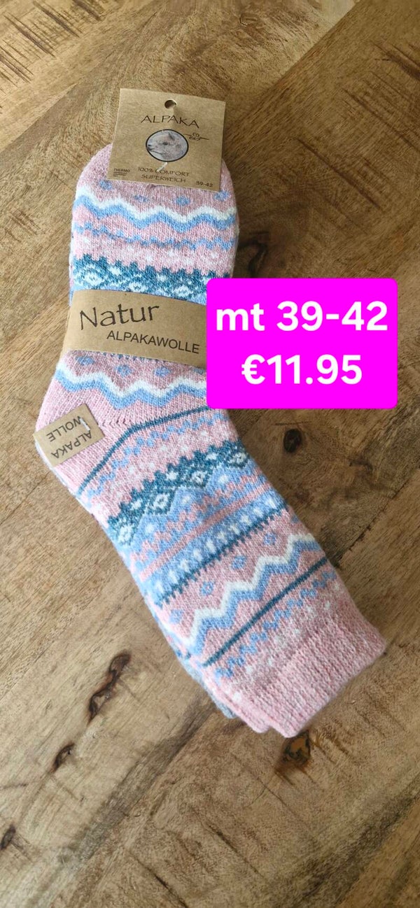Warme sokken met alpacawol 39-42
