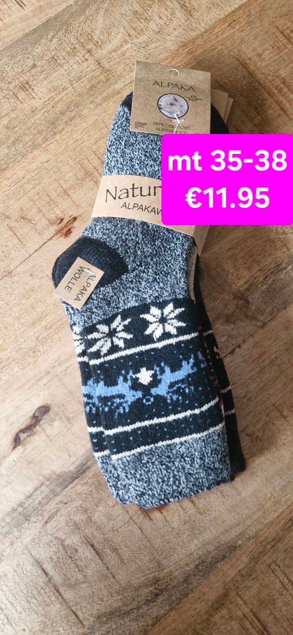 Warme sokken met alpacawol 35-38