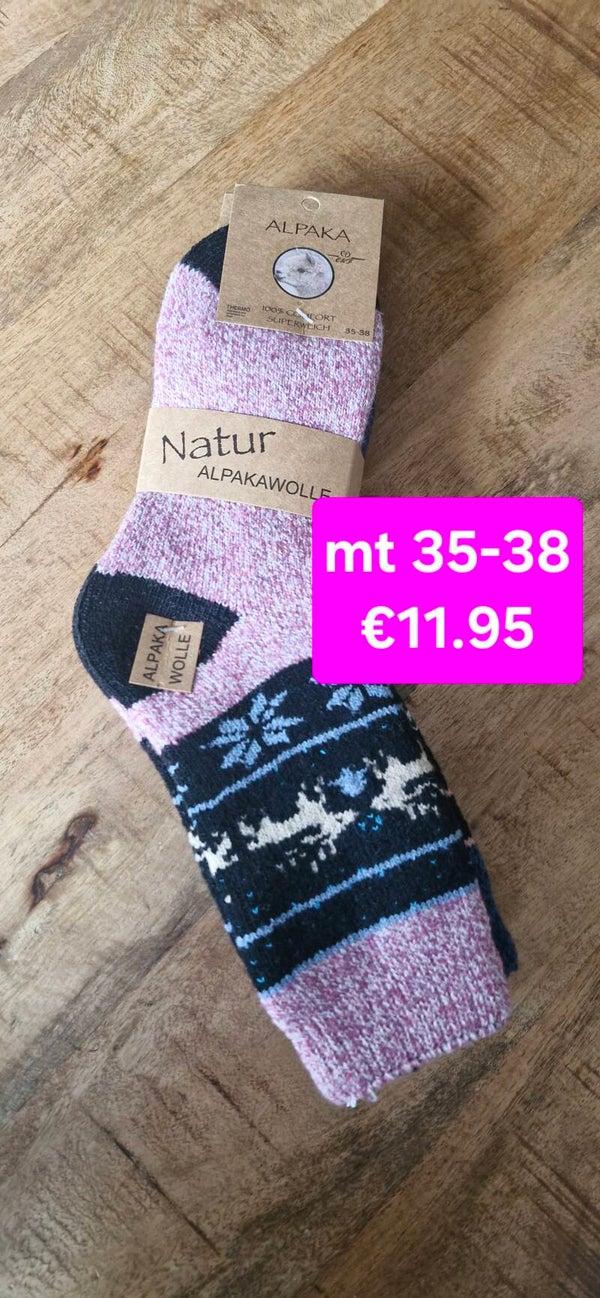 Warme sokken met alpacawol 35-38