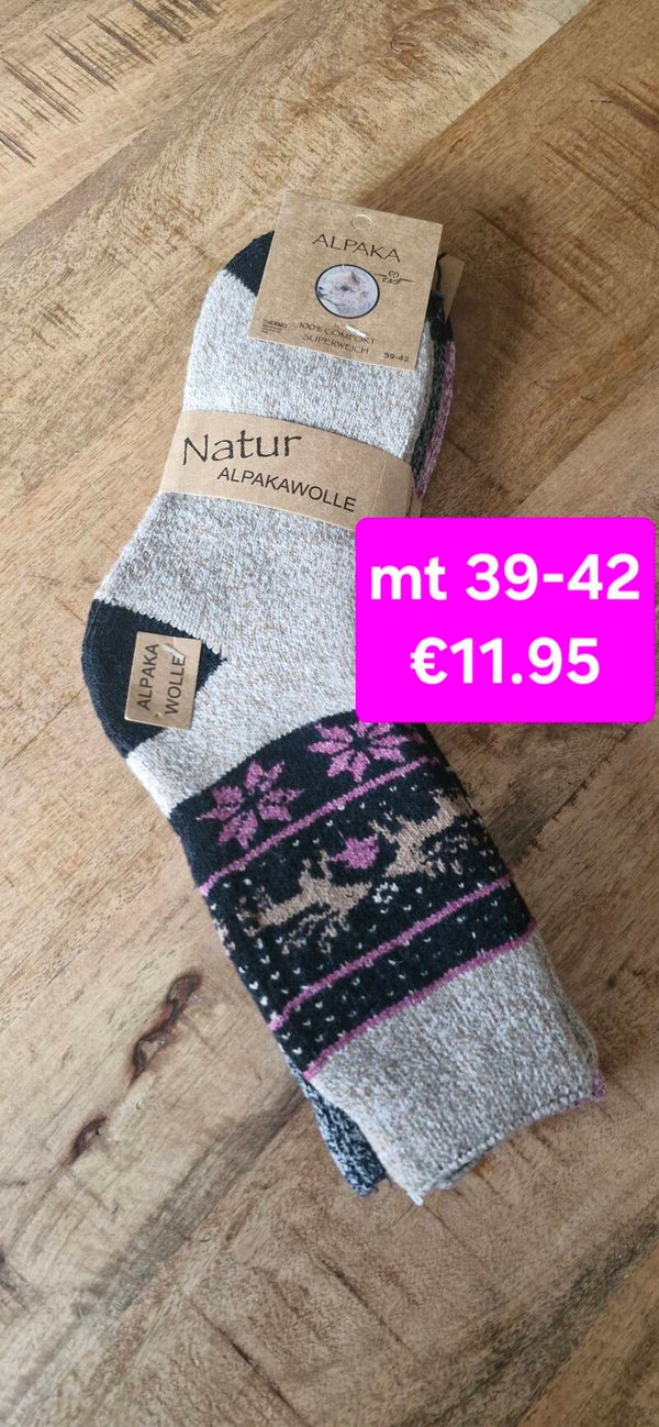 Warme sokken met alpacawol 39-42
