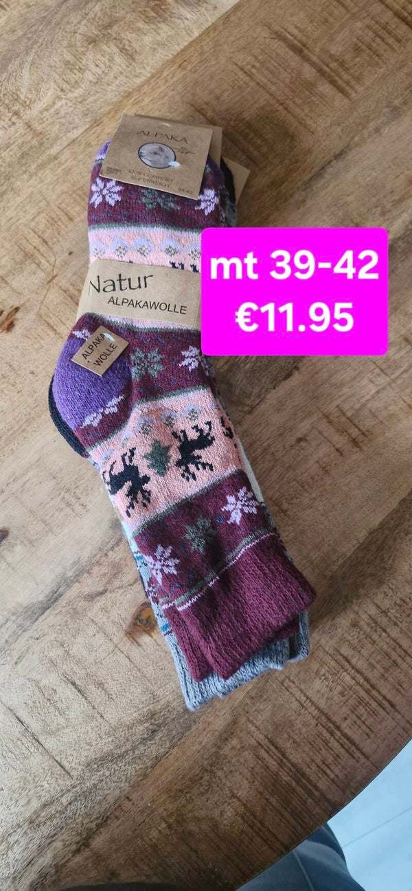 Warme sokken met alpacawol 39-42