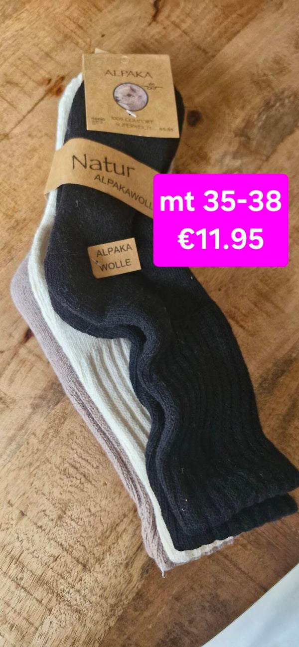 Warme sokken met alpacawol 35-38