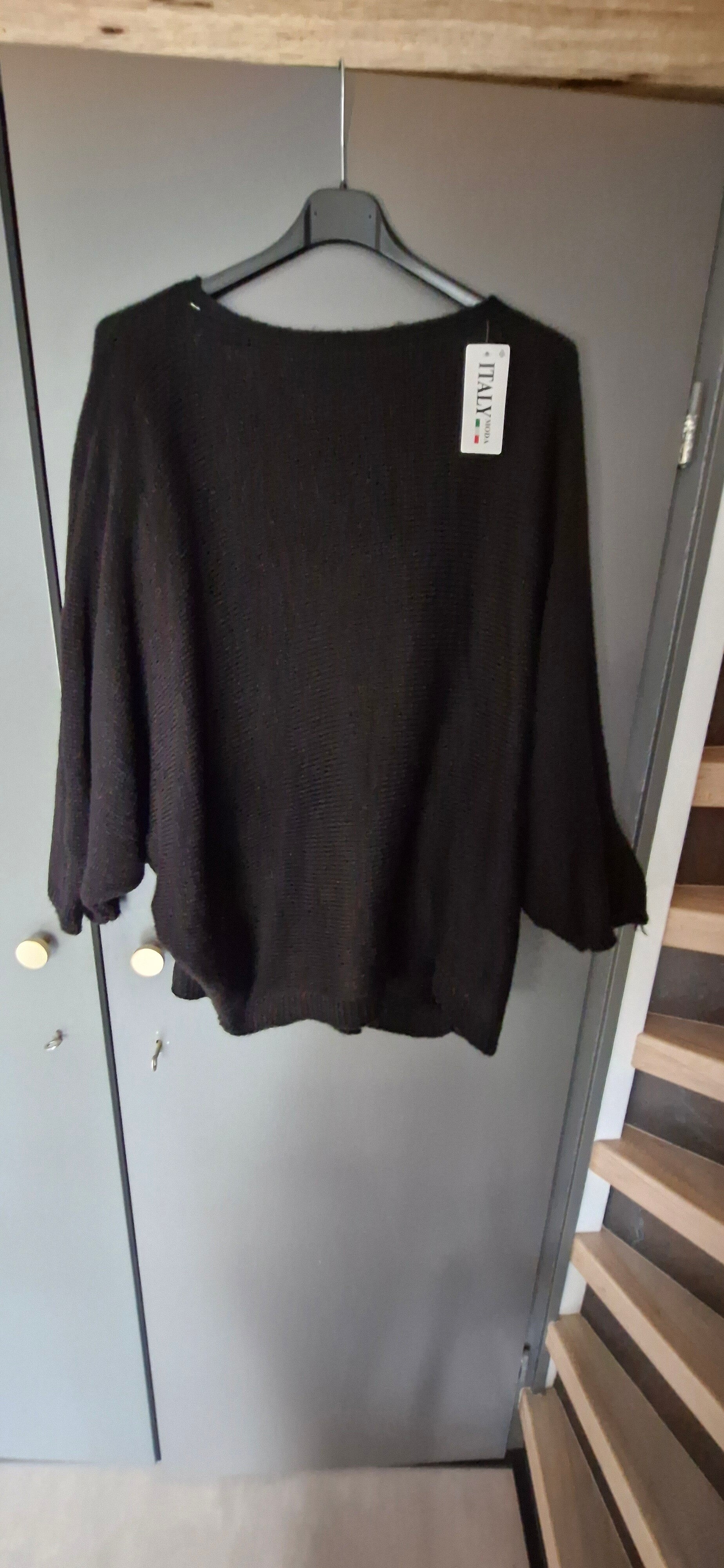 Vleermuis trui zwart