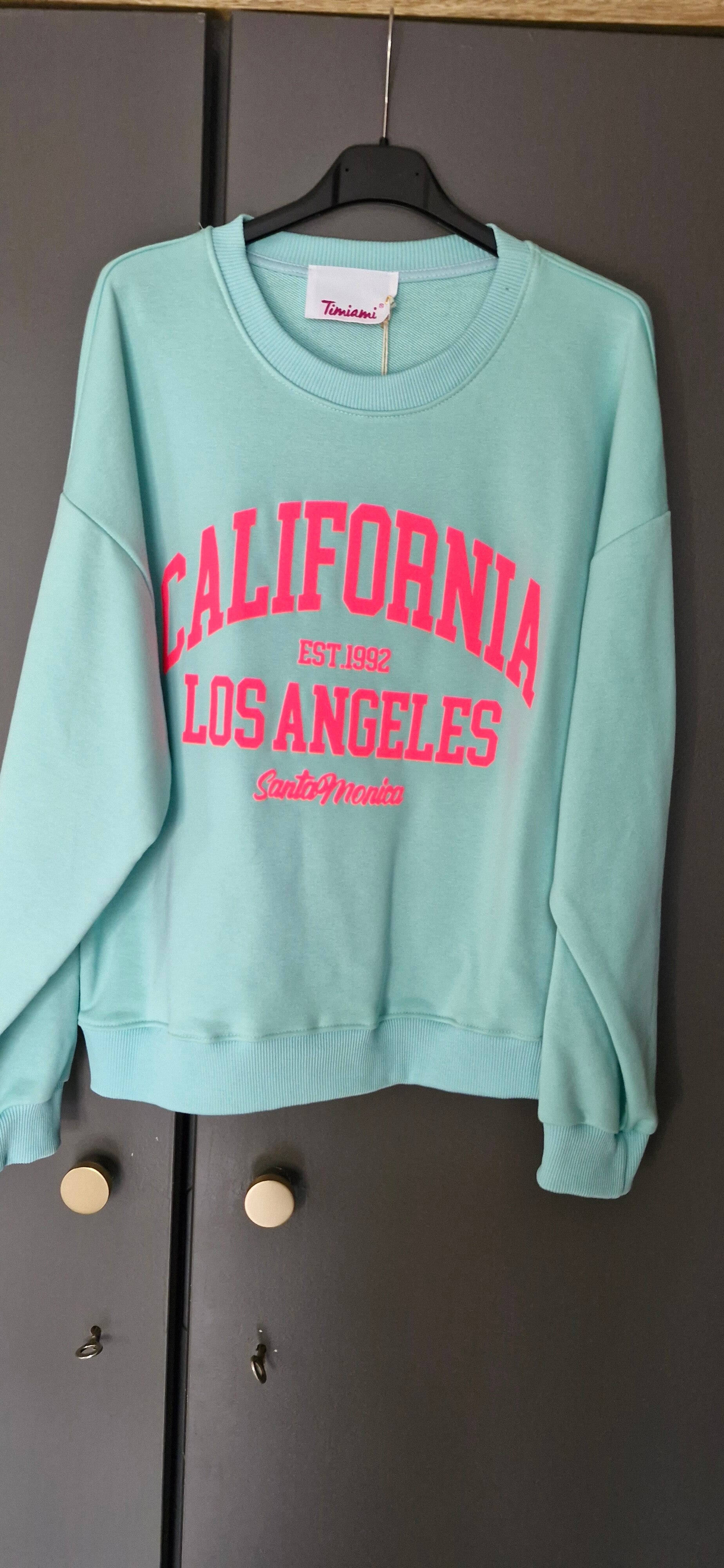 Sweater california babyblauw