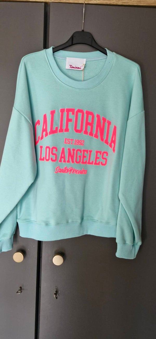 Sweater california babyblauw