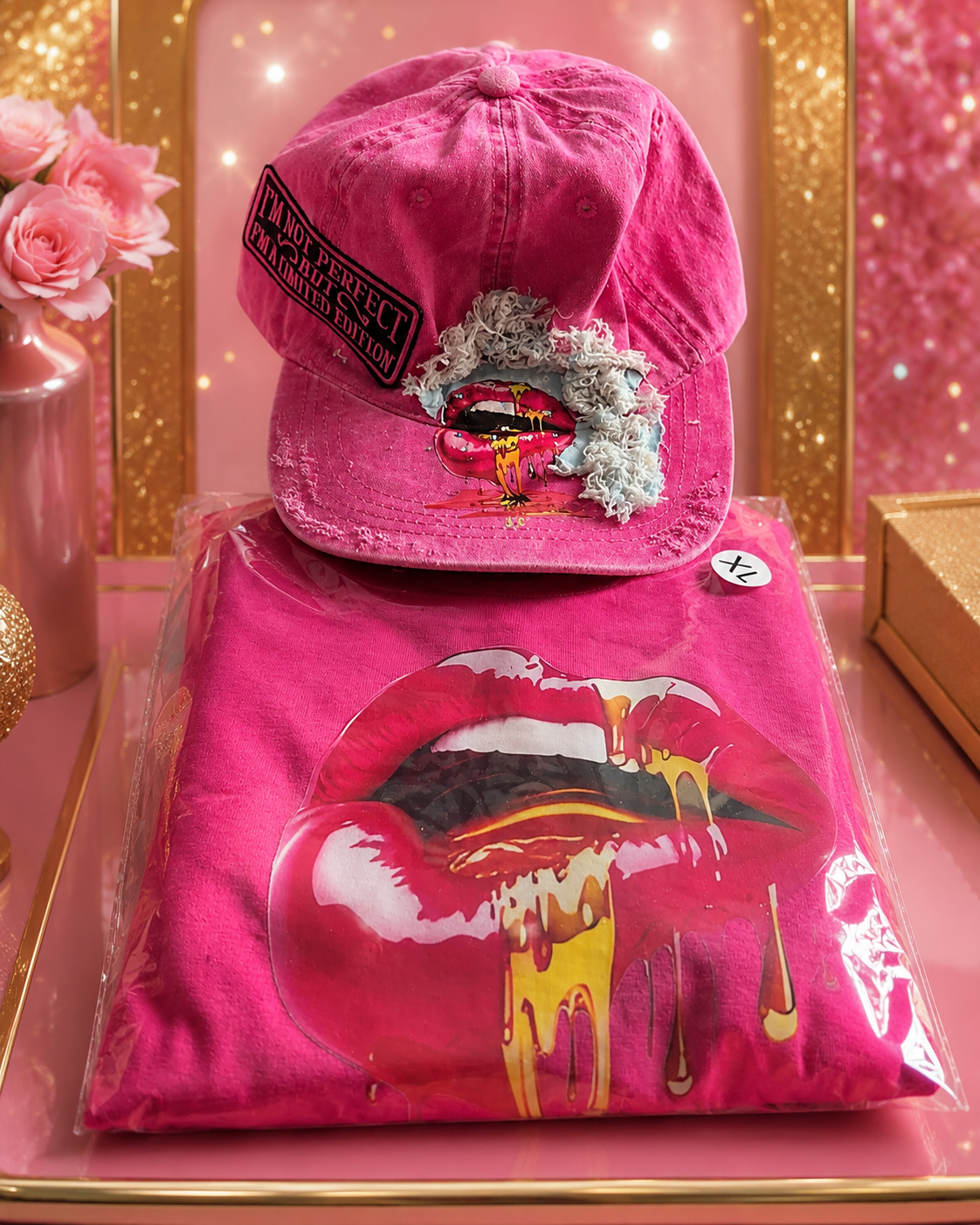 Bougie hat and tee combo