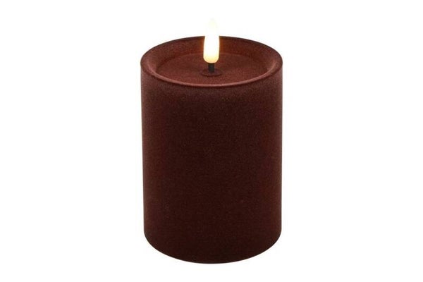 🕯️ Countryfield Velvet LED Kaars Lyon – Bordeaux