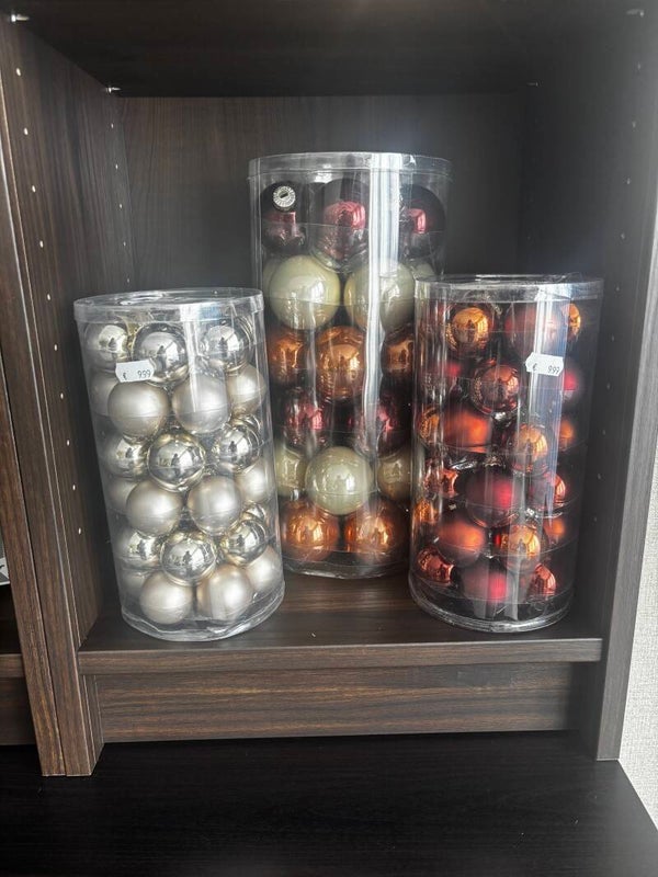 Kerstballen Chique  Champagne, Koper