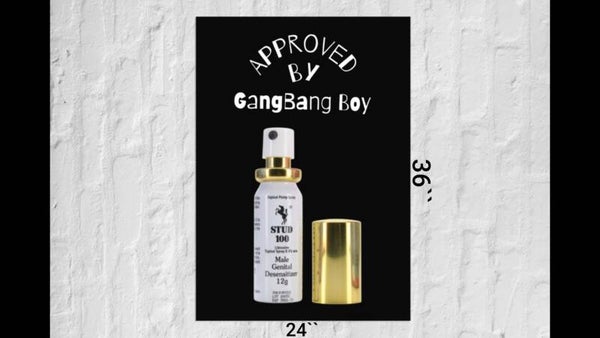 Poster Stud 100 Approved By GangBang Boy