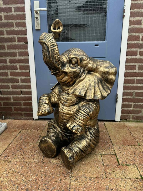 olifant slurf (goud/zwart)