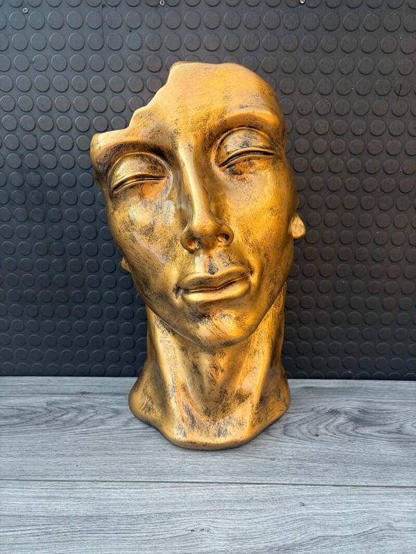 gezicht stilzwijgend (goud/zwart)