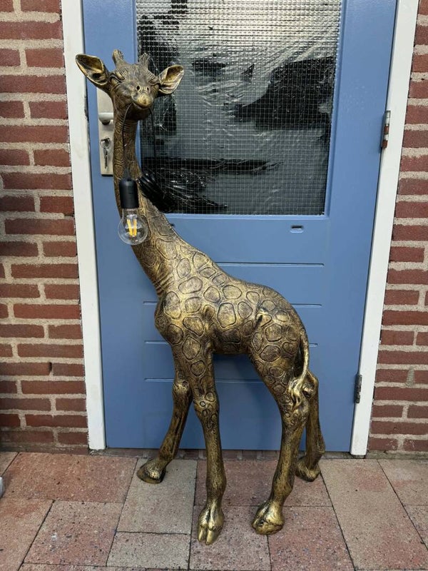 lamp giraffe (goud/zwart)
