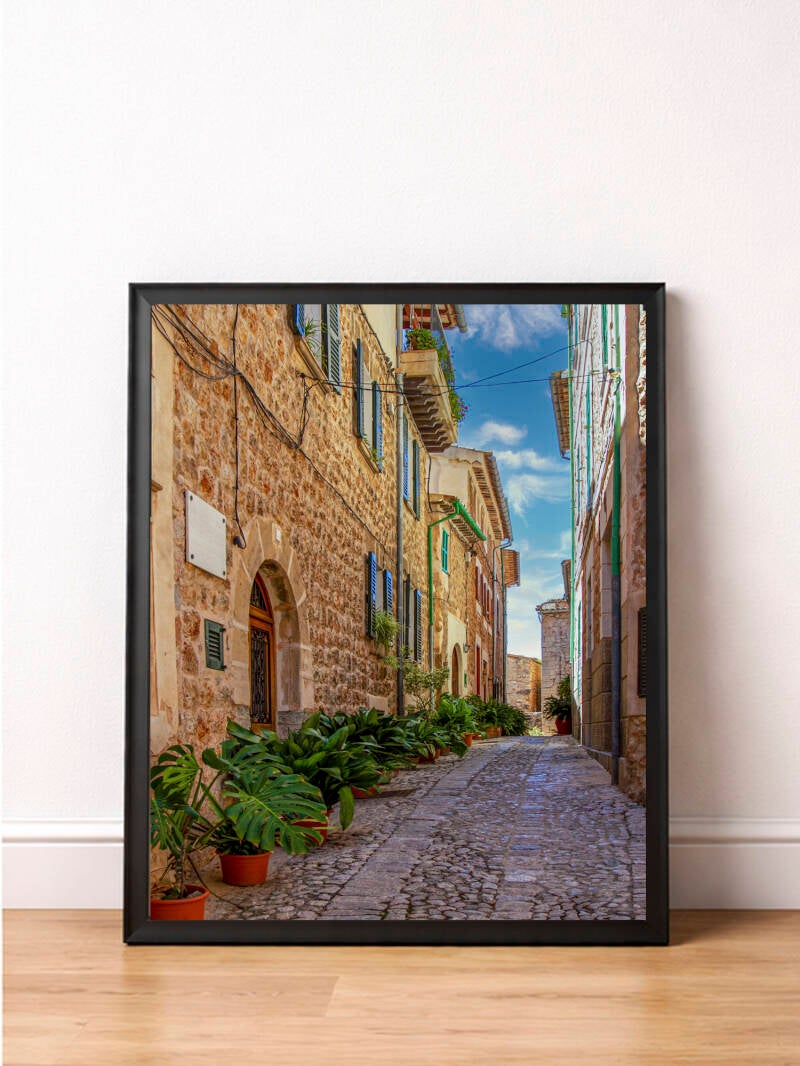 Gasse in Valdemossa Auf Mallorca