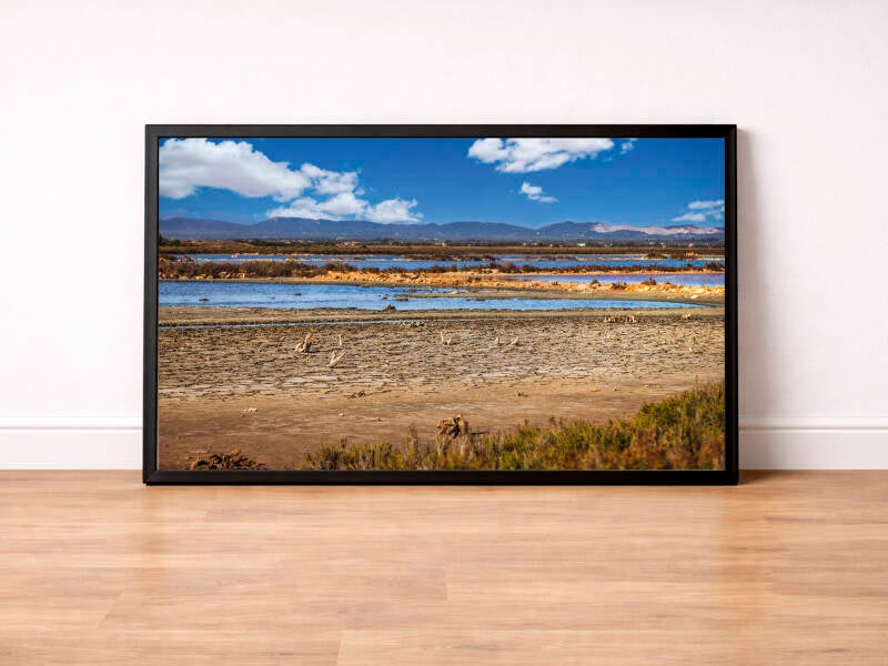 Salinenfelder auf Mallorca am Es Trenc