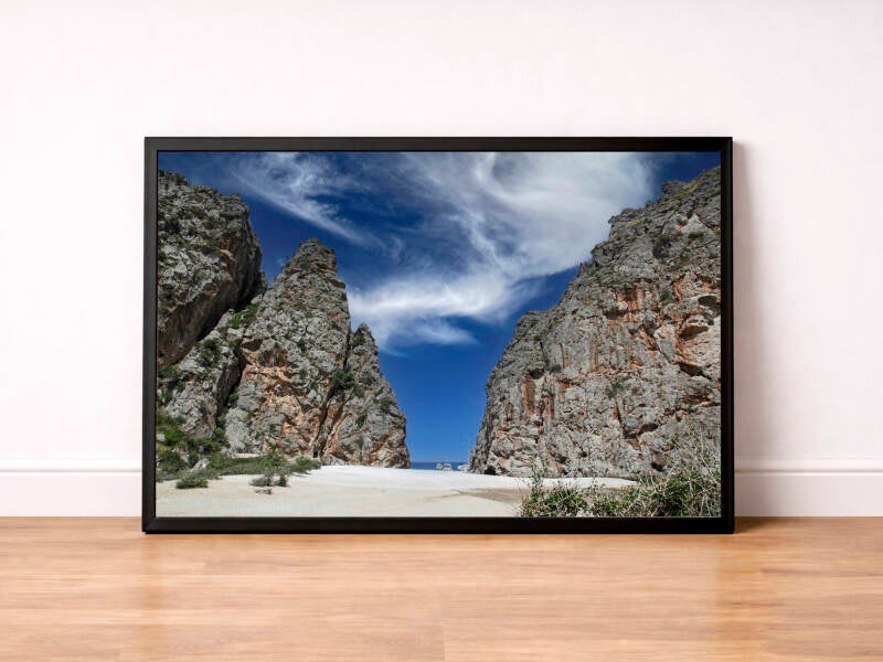 Torrent de Pareis mit Blick zum Meer