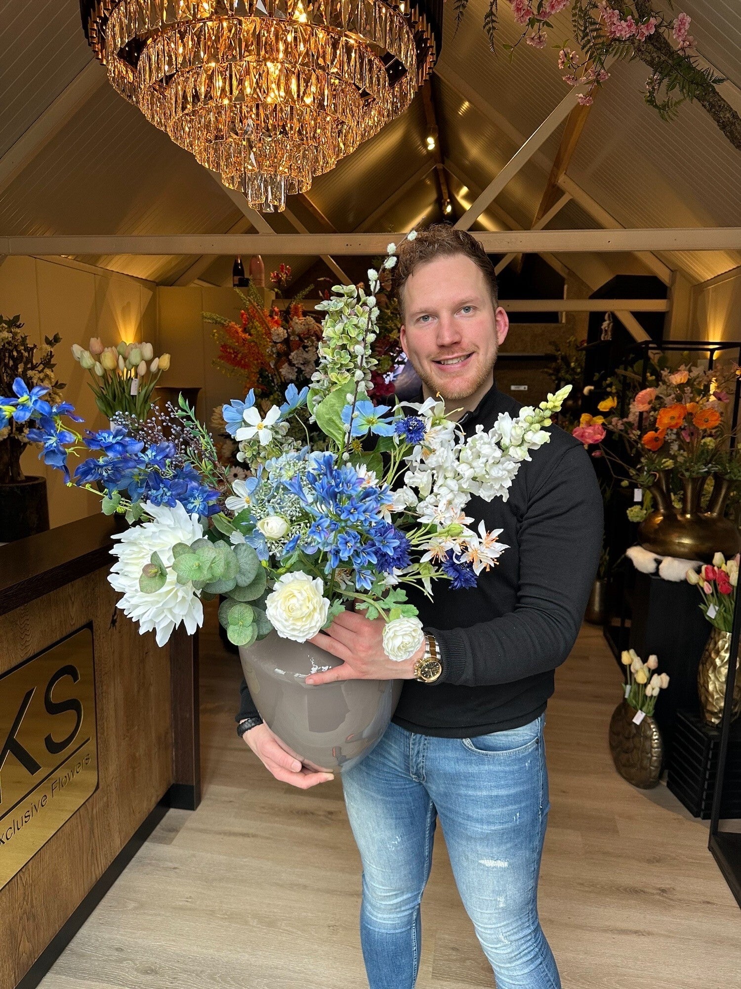 Zijden boeket Vlinder