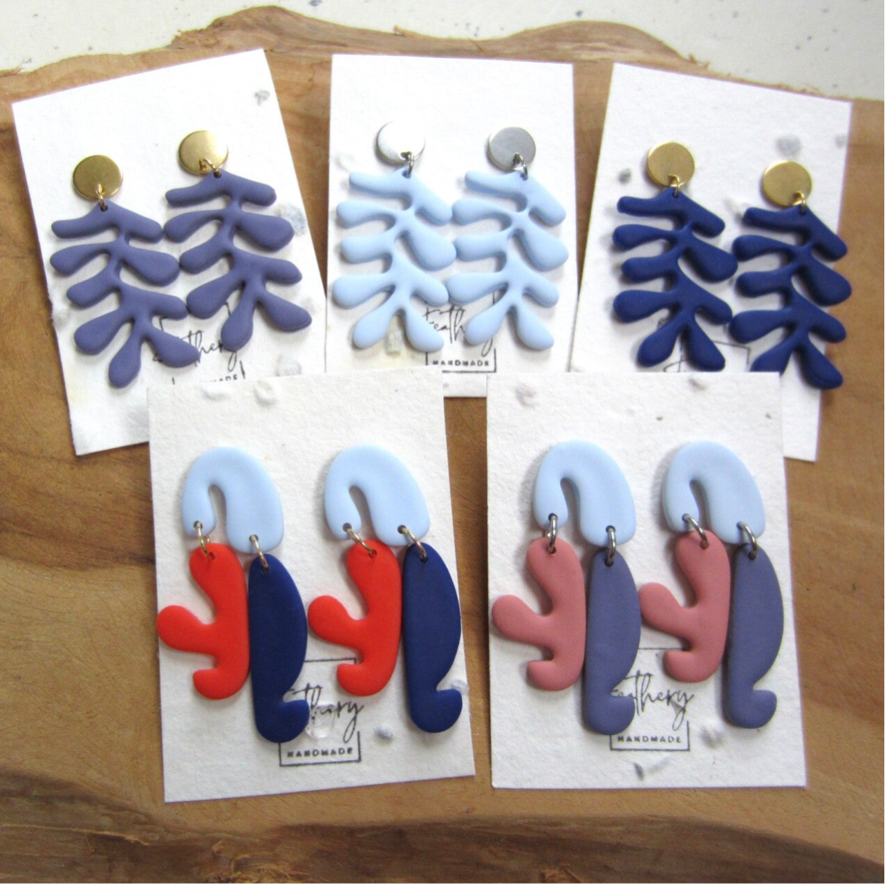 Matisse stijl statement oorbellen