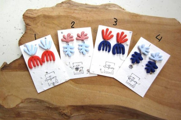 Kleurrijke Matisse stijl oorbellen