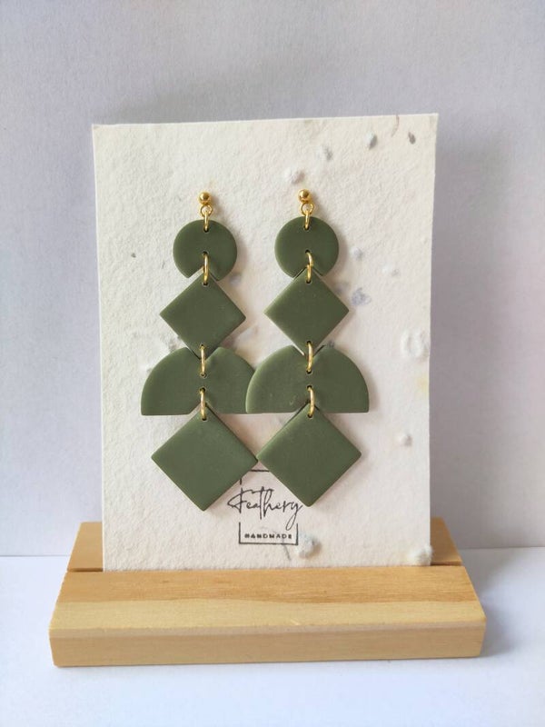 Poppies - forest green