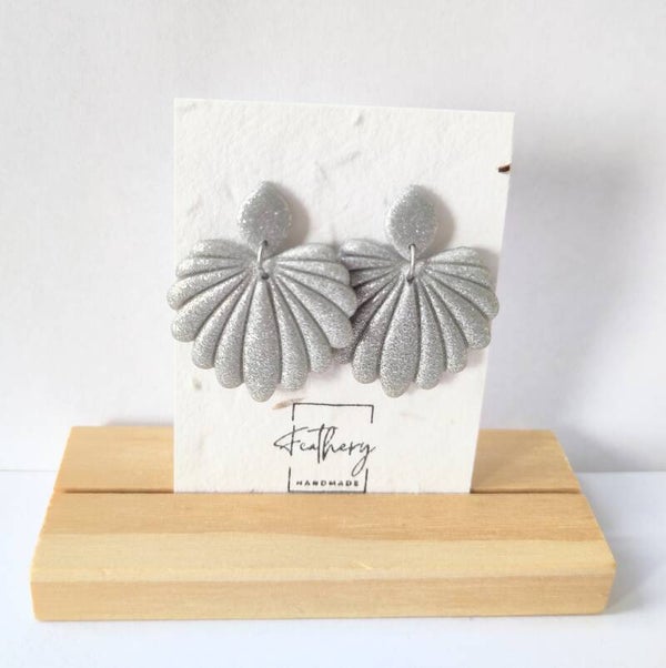 Flora - glitter zilver