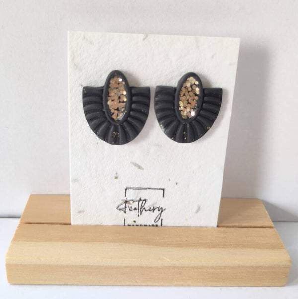 Chique stud - zwart & goud