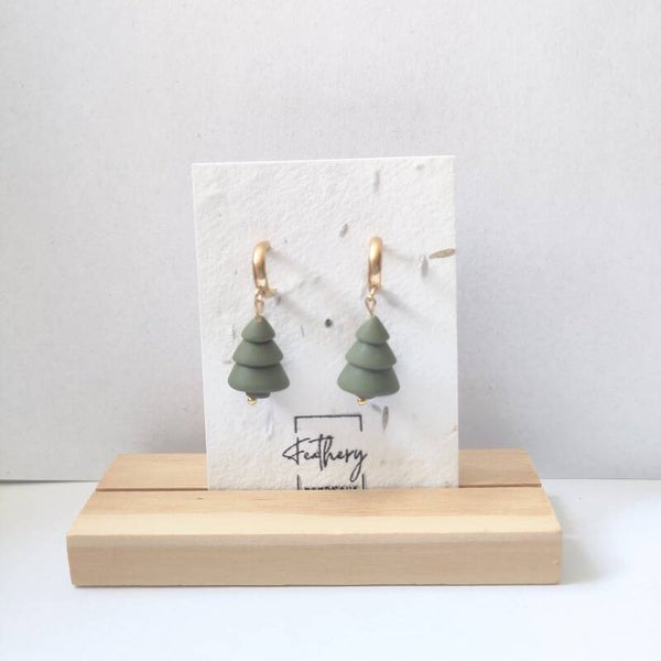 3D kerstboom huggies - forest green