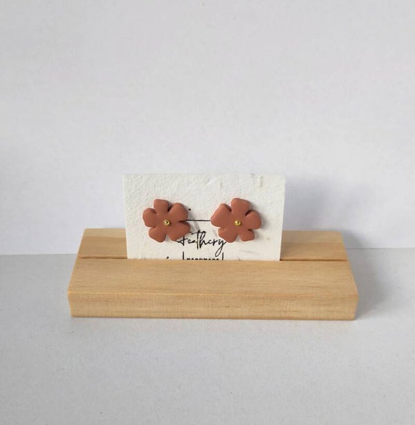 Bloem studs bronze pink