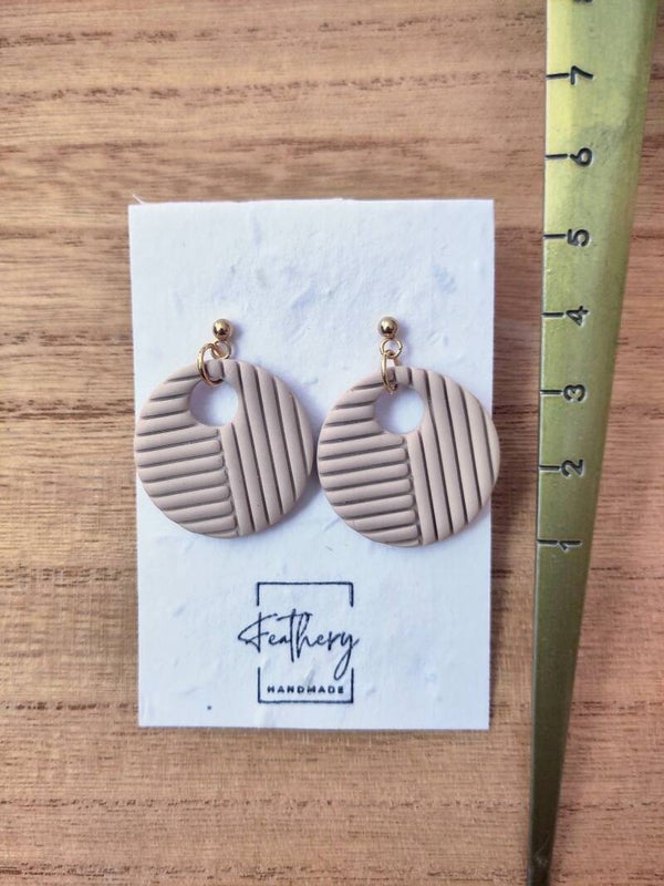 Circle stripes - beige