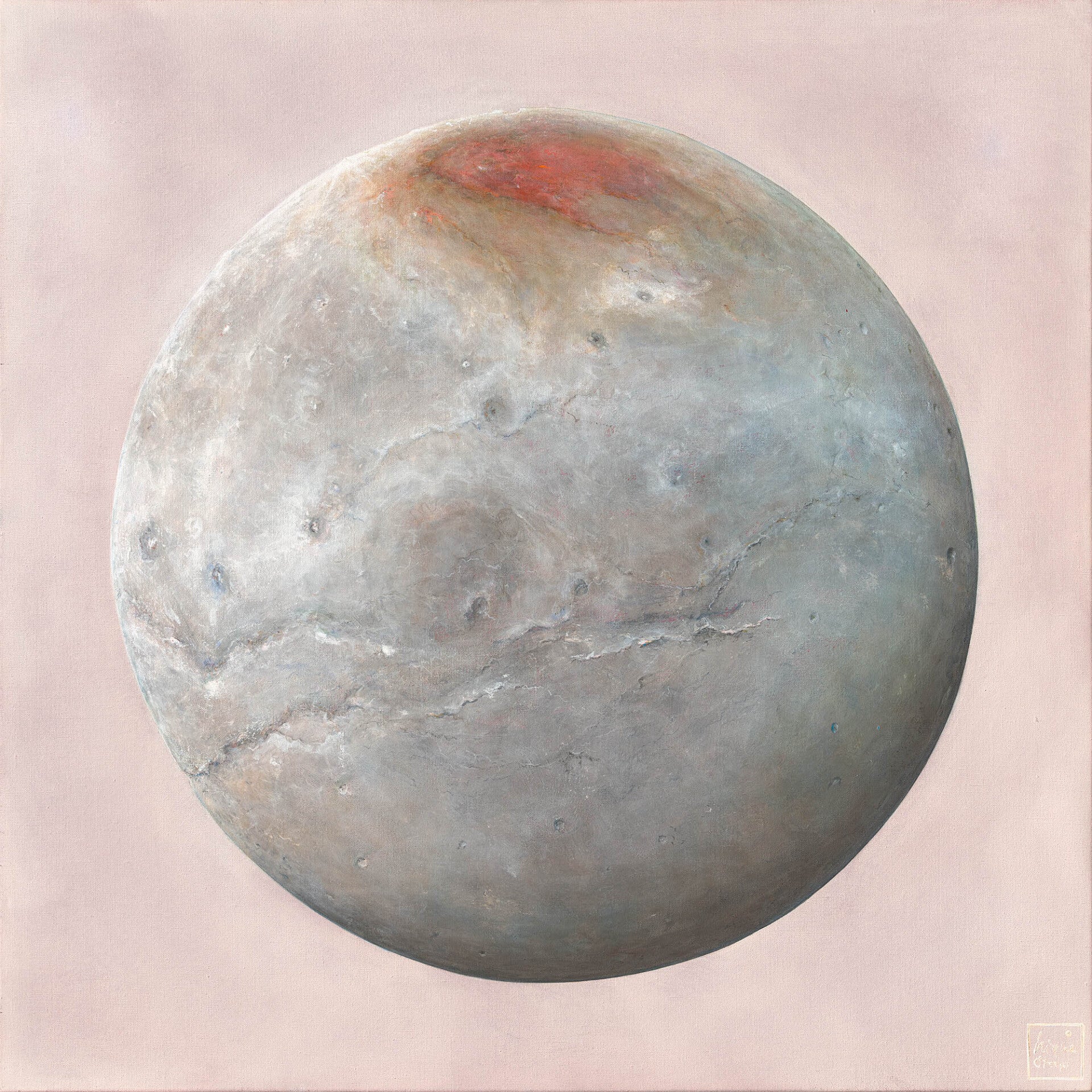 Charon by Nique Stap, olieverf op linnen 100 x 100 cm