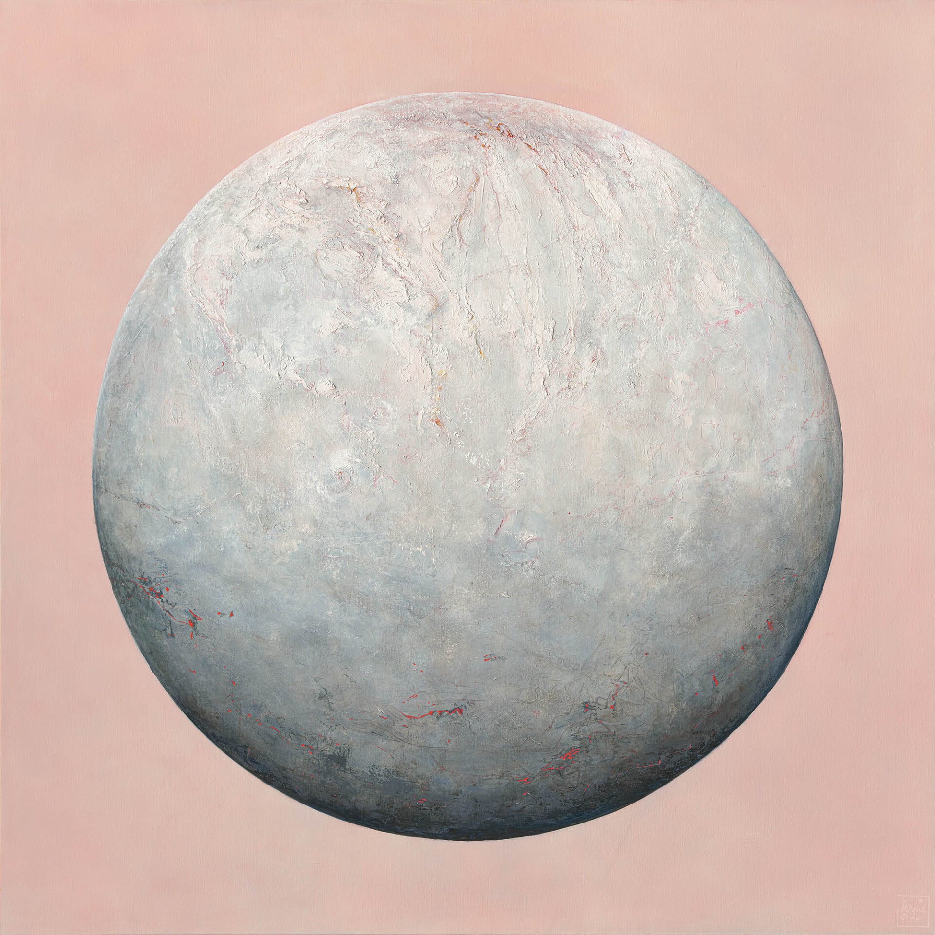 Europa by Nique Stap, olieverf op linnen 150 x 150 cm