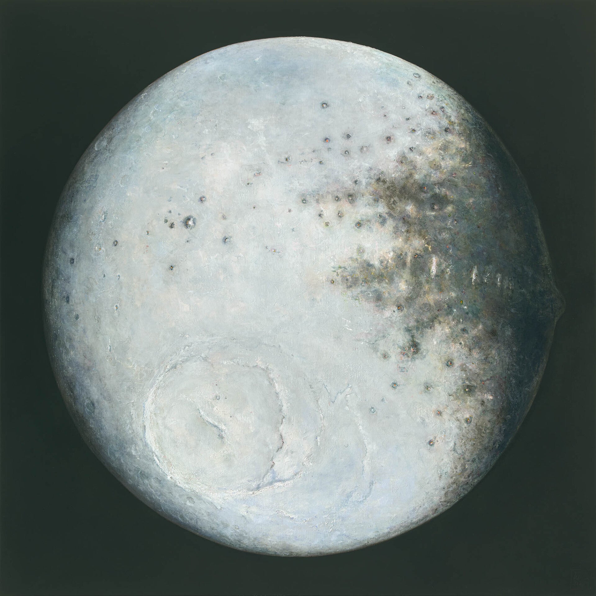Japetus by Nique Stap, olieverf op linnen 150 x 150 cm