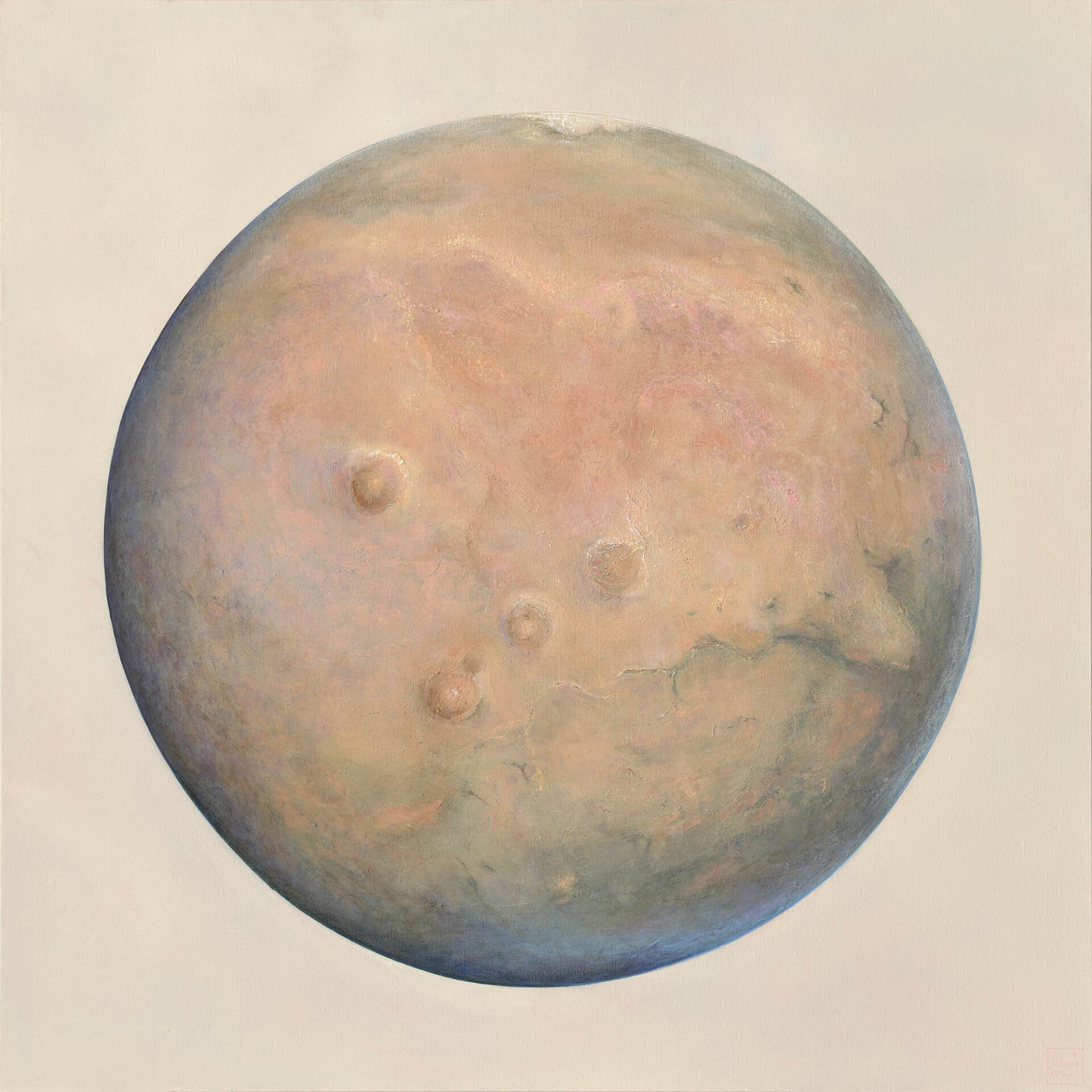 Mars by Nique Stap, olieverf op linnen 150 x 150 cm