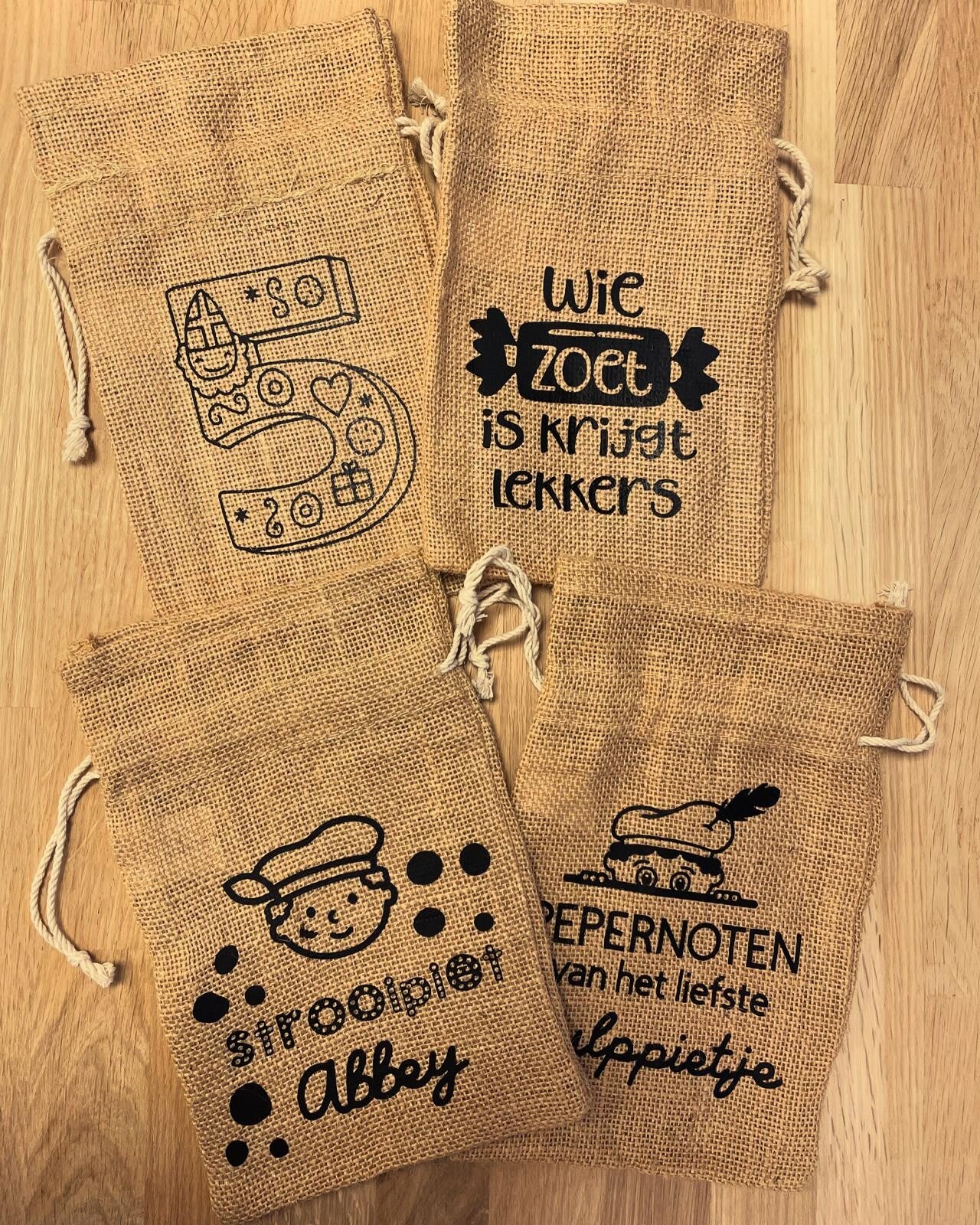 Pepernotenzakjes gepersonaliseerd