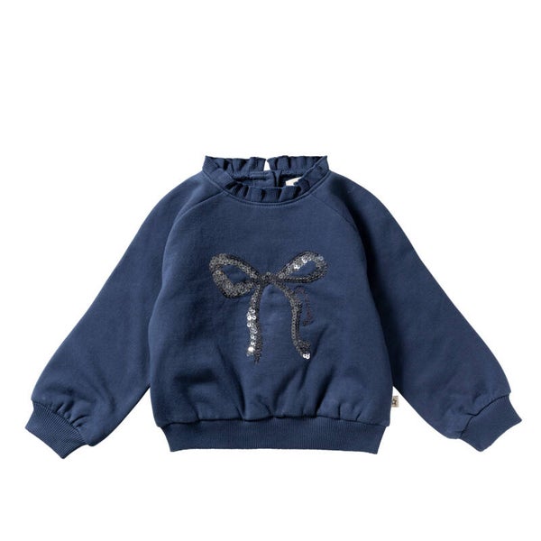 Your Wishes | Ruffle Sweater | Insignia Blue