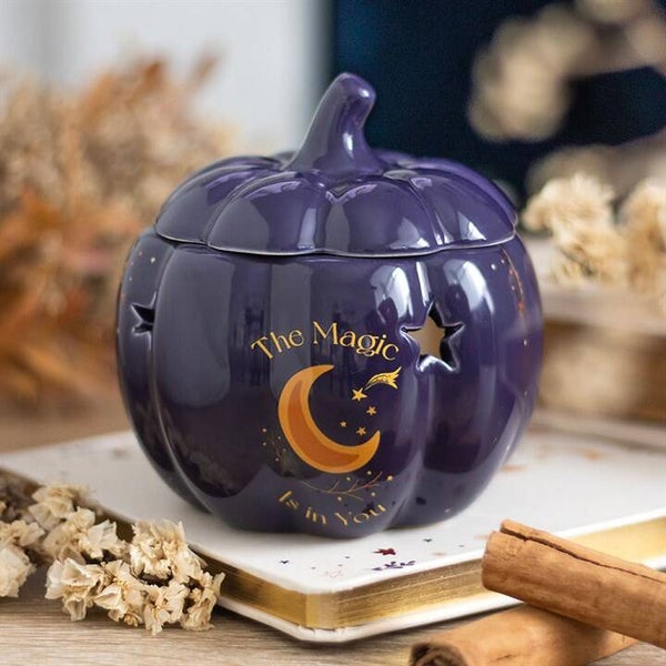 Midnight Blue Pumpkin Burner