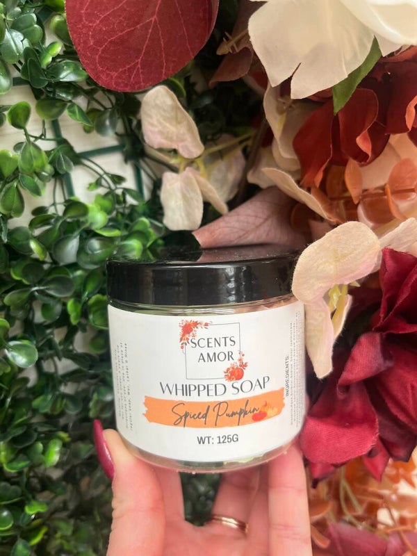 Pumpkin spice whipped soap