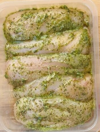 Schenkelsteak vom Hähnchen mit Kräuter-Marinade 1000g