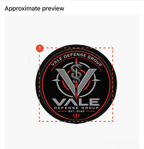 Vale Defence Group Custom Patch