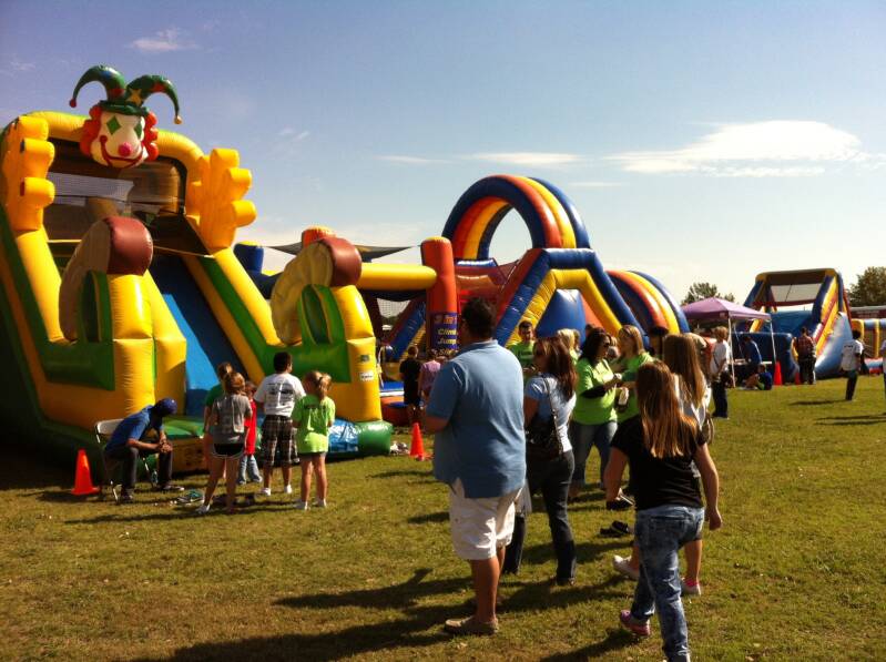 18' Green Clown Slide