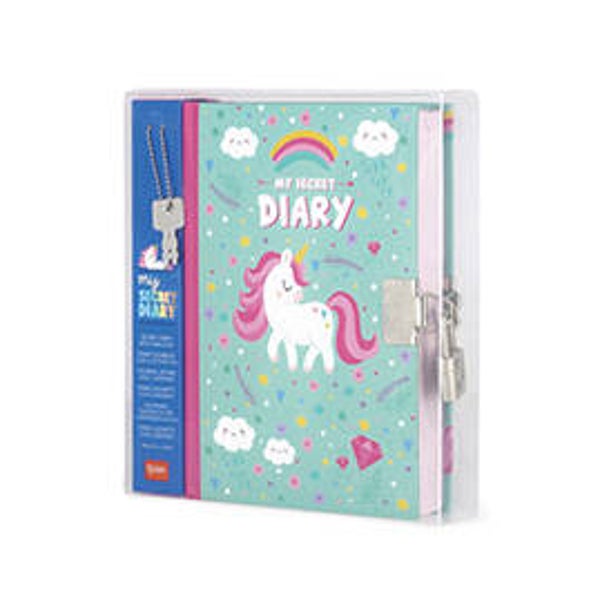Secret Diary With Padlock - My Secret Diary - Unicorn