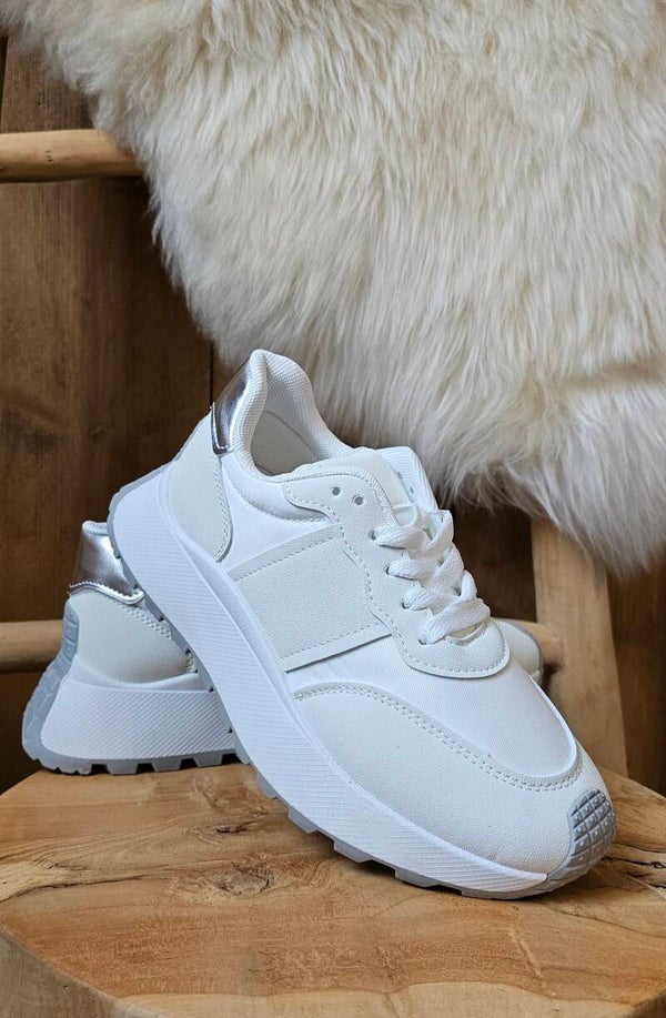 Sneaker White - Gris