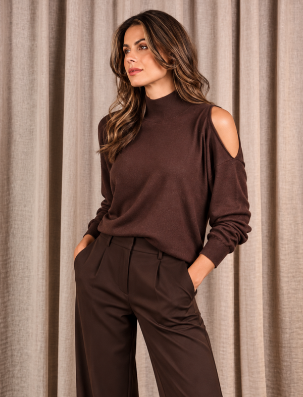 Knit Damson - Brown