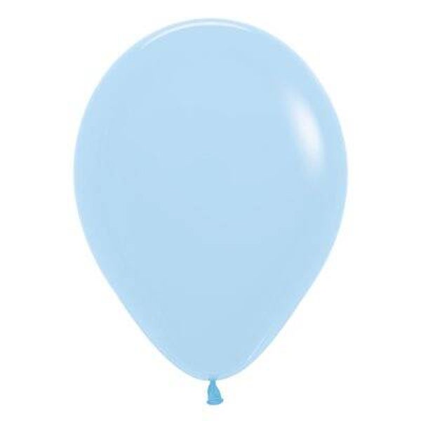 "05"" Rond Bleu Pastel Mat (50pcs)"