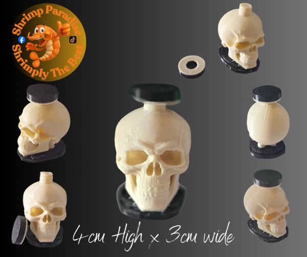3D Printed Skull Coral Frag Holder