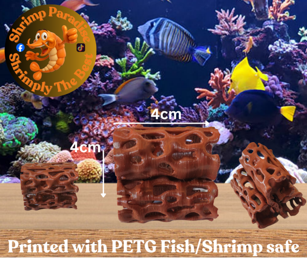 3D Printed Shrimp cave/Hide