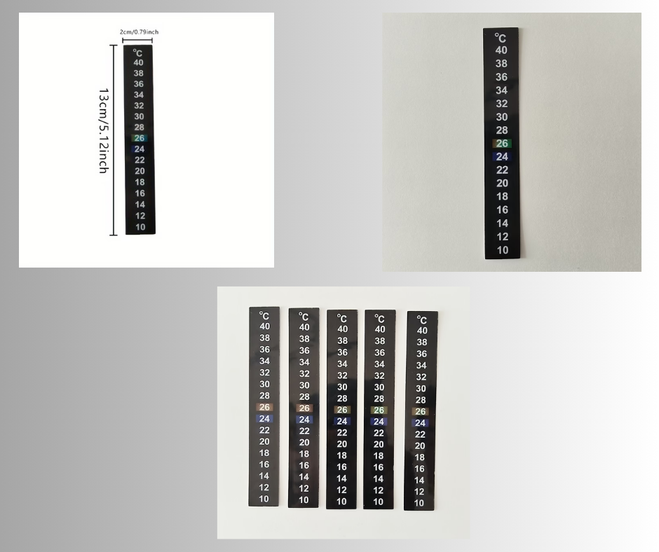 Tank Temperature Stickers