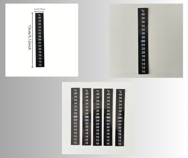 Tank Temperature Stickers